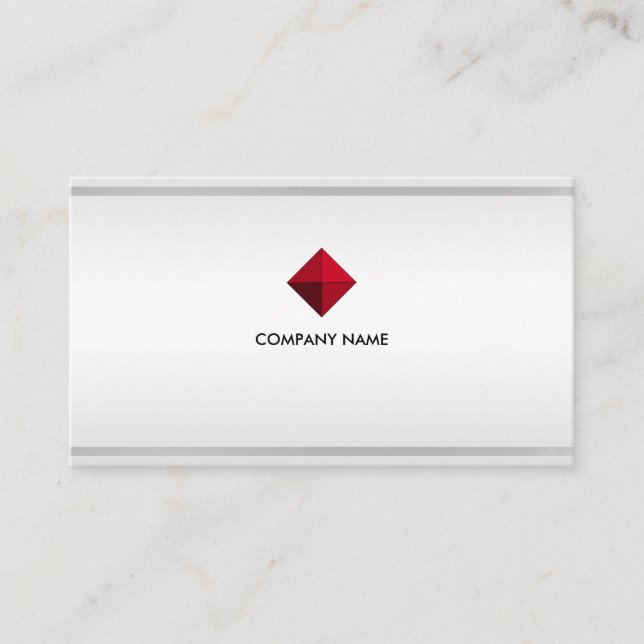 Carte De Visite Logo élégant modifiable sur nuances et rayures arg (Devant)