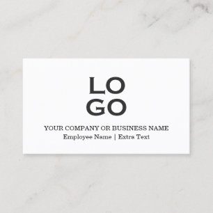 Carte De Visite Logo et titre personnalisés d'entreprise ou d'entr