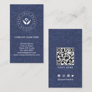 Carte De Visite Logo et travail de texte personnalisés minimaliste