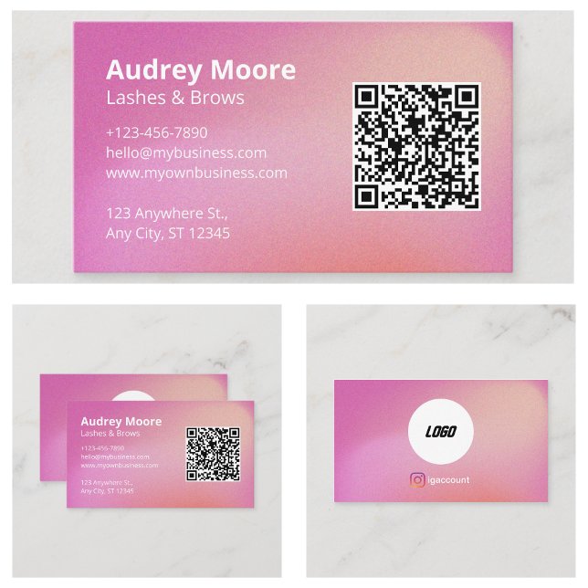 Carte De Visite Logo Extension de cils Salons de beauté modernes M (Logo Eyelash Modern Beauty Salons Makeup Business Card
)