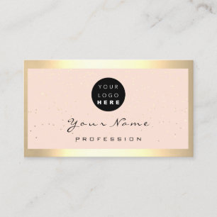 Carte De Visite Logo Eyelash Maquillage Artiste Cheveux Rose Cadre