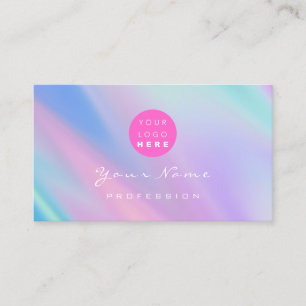 Carte De Visite Logo Eyelash Maquillage Holographe Moderne