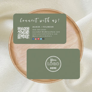 Carte De Visite Logo Facebook Instagram Connectez-vous avec nous S