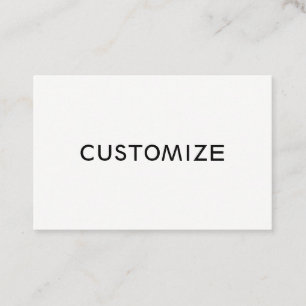 Carte De Visite Logo fait sur commande d'affaires de blanc de