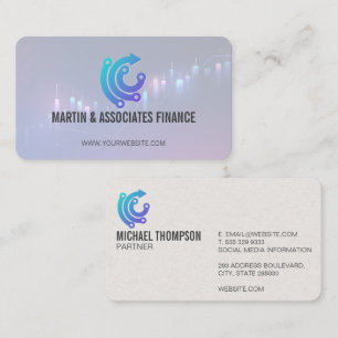 Carte De Visite Logo Fintech IA Financier