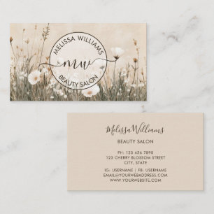 Carte de visite logo Fleurs sauvages