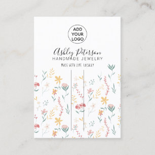 Carte De Visite Logo floral modifiable bijoux clip cheveux barrett