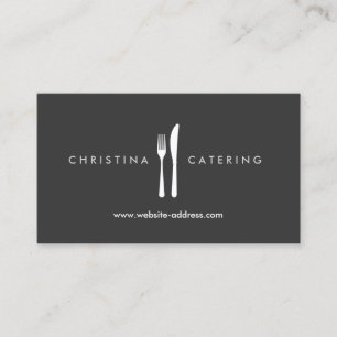 CARTE DE VISITE LOGO FORK & KNIFE