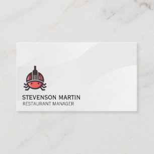 Carte De Visite Logo Fruits de Mer   Culinaire   Restaurant