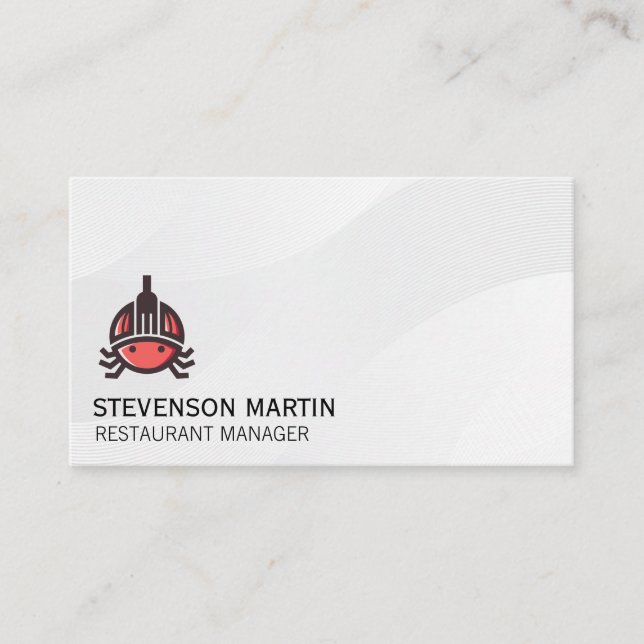 Carte De Visite Logo Fruits de Mer | Culinaire | Restaurant (Devant)