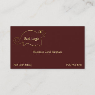 Carte De Visite Logo Geoglyphes Seal Gold