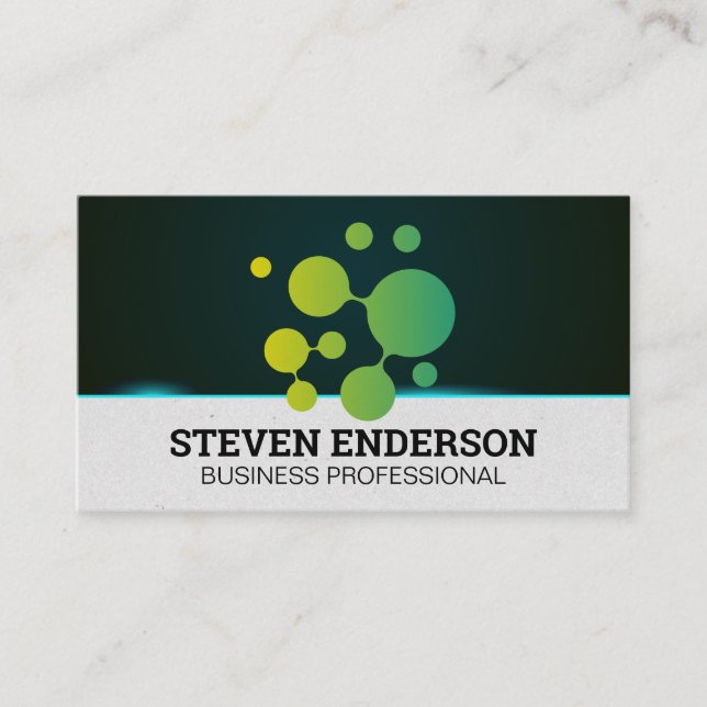 Carte De Visite Logo Géométrique Organique | Tech (Devant)
