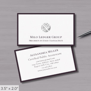 Carte De Visite Logo géométrique Silver professionnel