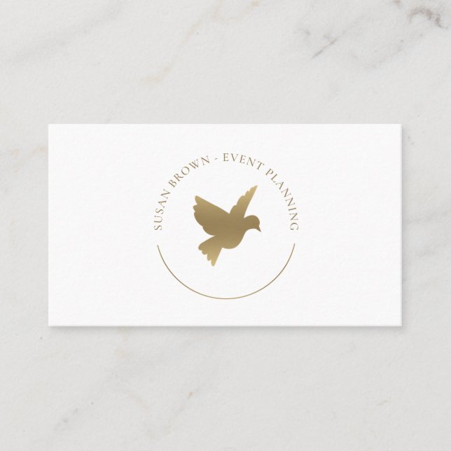 Carte De Visite Logo Gold Bird (Devant)
