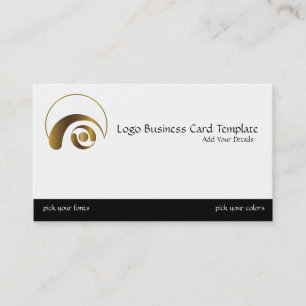 Carte De Visite Logo Gold Crop Circles - Logo Reiki Simple