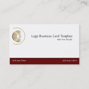 Carte De Visite Logo Gold Reiki - Logo Simple Crescent Reiki