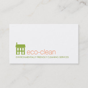 Carte De Visite Logo Green House Services de nettoyage naturel