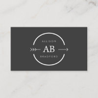 LOGO HIP & EDGY MONOGRAM avec FLÈCHE sur GRAS FONC