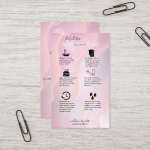 Carte De Visite Logo Holographique Élégant et Violet Moderne Entre