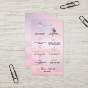 Carte De Visite Logo Holographique Élégant et Violet Moderne Entre