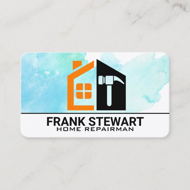 Carte De Visite Logo Home Hammer | Réparateur (Devant)