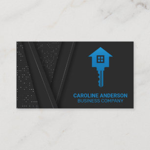 Carte De Visite Logo immobilier   Accueil de clé