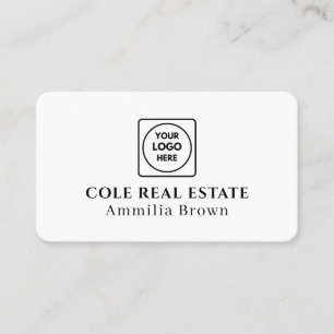 Carte De Visite Logo immobilier   Conception de réaltor minimal mo