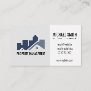 Carte De Visite Logo immobilier de construction architecturale