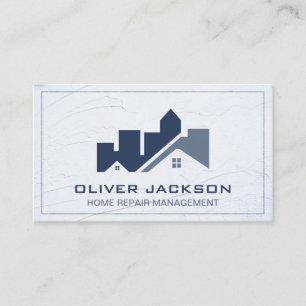 Carte De Visite Logo immobilier de construction architecturale