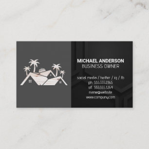 Carte De Visite Logo immobilier en bois