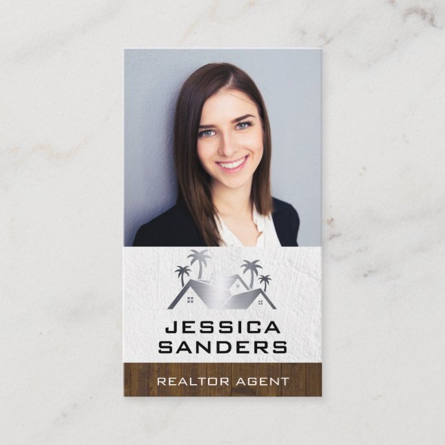 Carte De Visite Logo immobilier | Femme d'affaires (Devant)