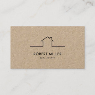 Carte De Visite Logo immobilier Realtor Kraft