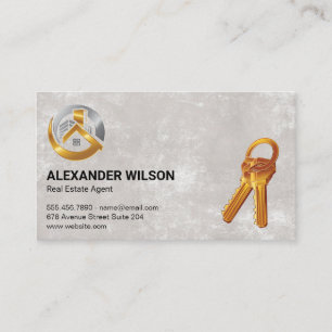 Carte De Visite Logo immobilier   Touches
