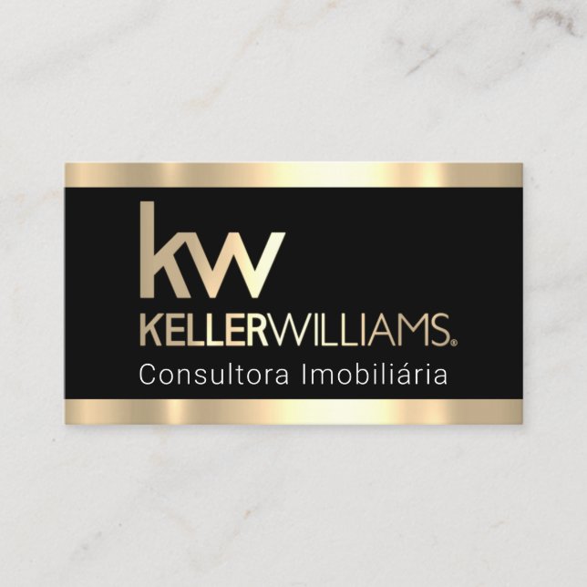 Carte De Visite Logo Imobiliária Elegant Conseil Professionnel (Devant)