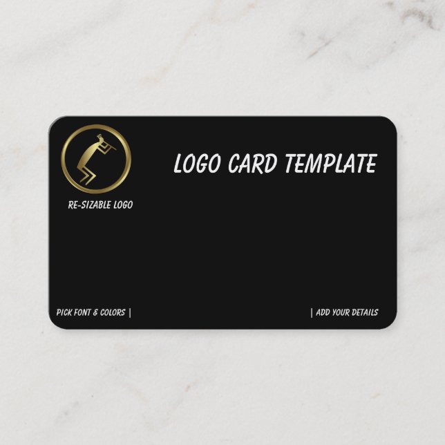 Carte de visite Logo Kokopelli Or (Devant)