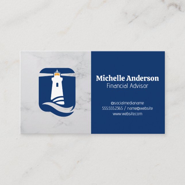 Carte De Visite Logo Light House | Entreprise (Devant)