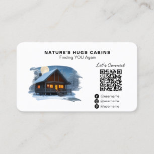 Carte De Visite *~* Logo Logo Lodge Location de Cabine AP49 QR