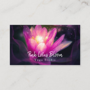 Carte De Visite Logo Lotus Professionnel Personnalisé Yoga Studio