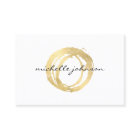 Logo Luxe Faux Gold Peint Cercle Designer