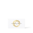 Logo Luxe Faux Gold Peint Cercle Designer