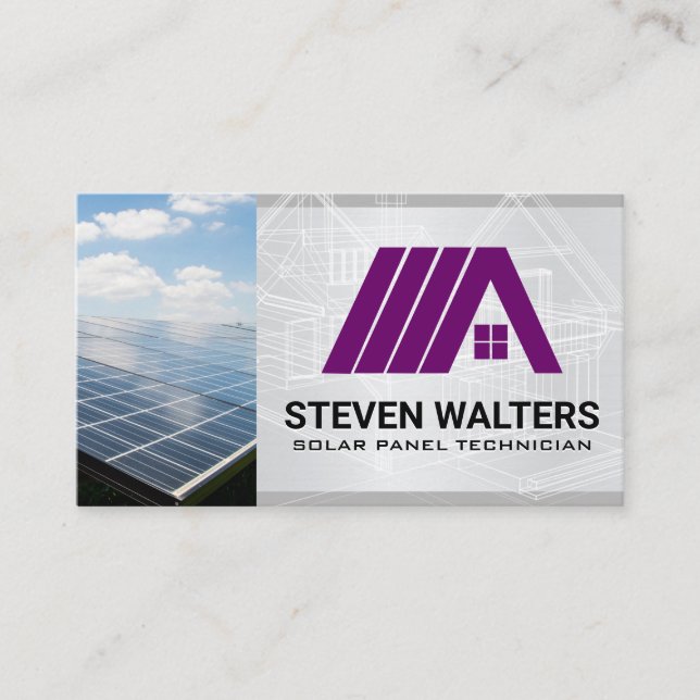 Carte De Visite Logo Maison | Entrepreneur Général  (Devant)