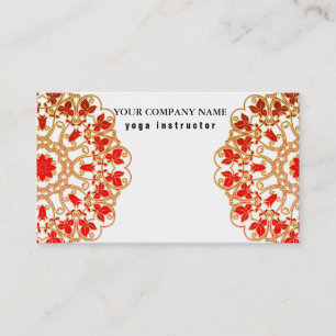 CARTE DE VISITE LOGO MANDALA PERSONNALISÉ ENTREPRISE DE PROFESSEUR