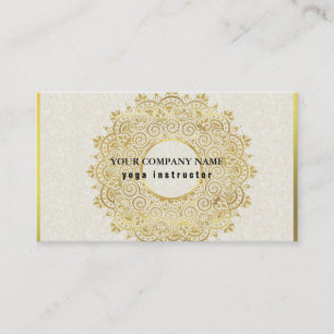 CARTE DE VISITE LOGO MANDALA PERSONNALISÉ ENTREPRISE DE PROFESSEUR