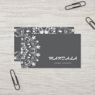 CARTE DE VISITE LOGO MANDALA PERSONNALISÉ INSTRUCTEUR DE YOGA