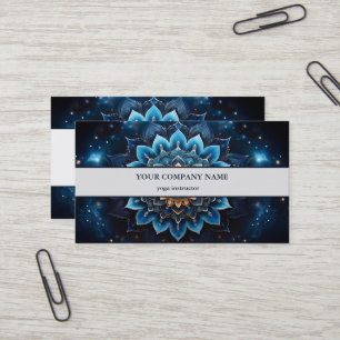CARTE DE VISITE LOGO MANDALA PERSONNALISÉ INSTRUCTEUR DE YOGA