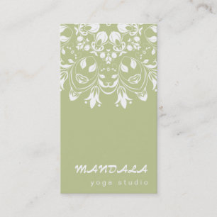 CARTE DE VISITE LOGO MANDALA PERSONNALISÉ PROFESSEUR DE YOGA