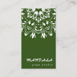CARTE DE VISITE LOGO MANDALA PERSONNALISÉ PROFESSEUR DE YOGA