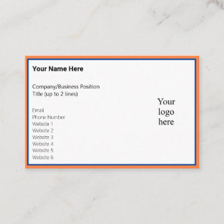 Carte De Visite Logo Mango et Deep Blue Online Biz