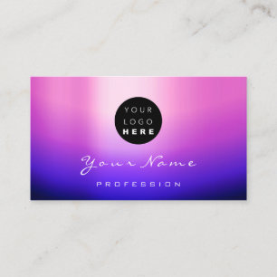 Carte De Visite Logo maquillage Artiste cheveux clous Rose Marine 