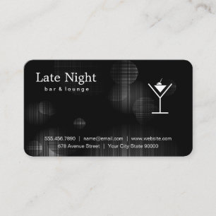 Carte De Visite Logo Martini Night Glow